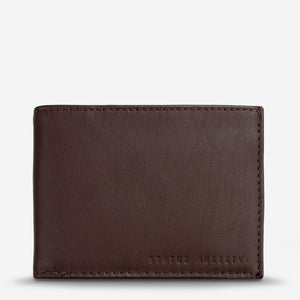 Status Anxiety Noah Wallet Chocolate Leather