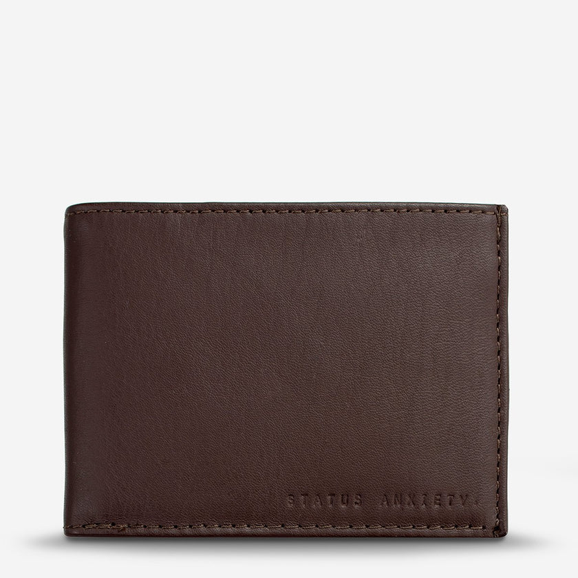 Status Anxiety Noah Wallet Chocolate Leather