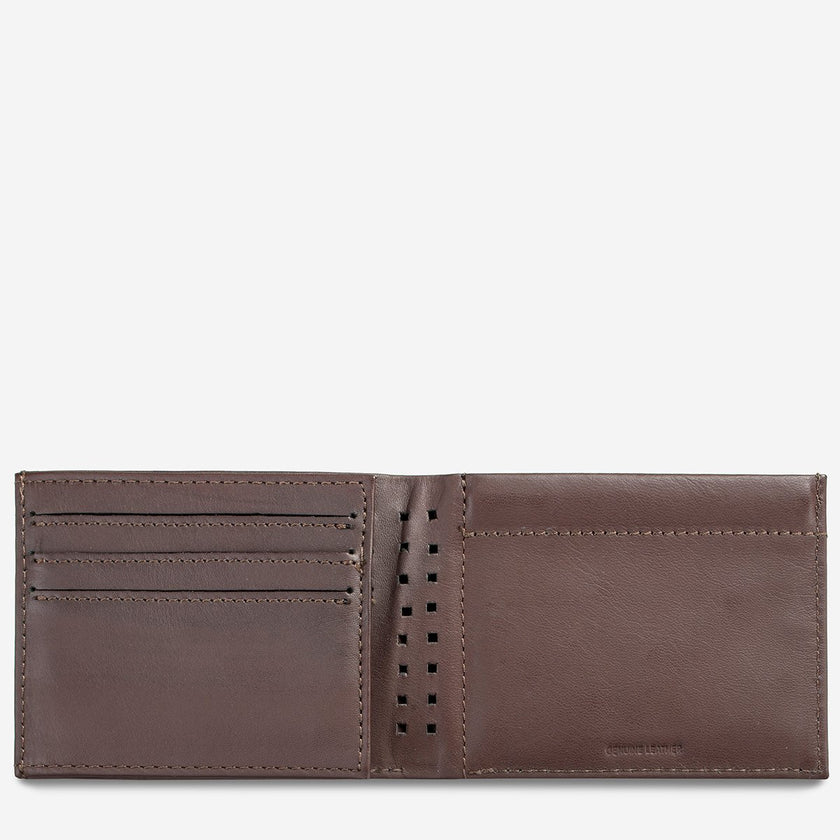 Status Anxiety Noah Wallet Chocolate Leather