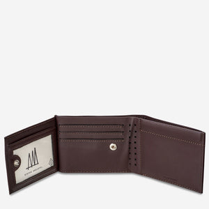 Status Anxiety Noah Wallet Chocolate Leather