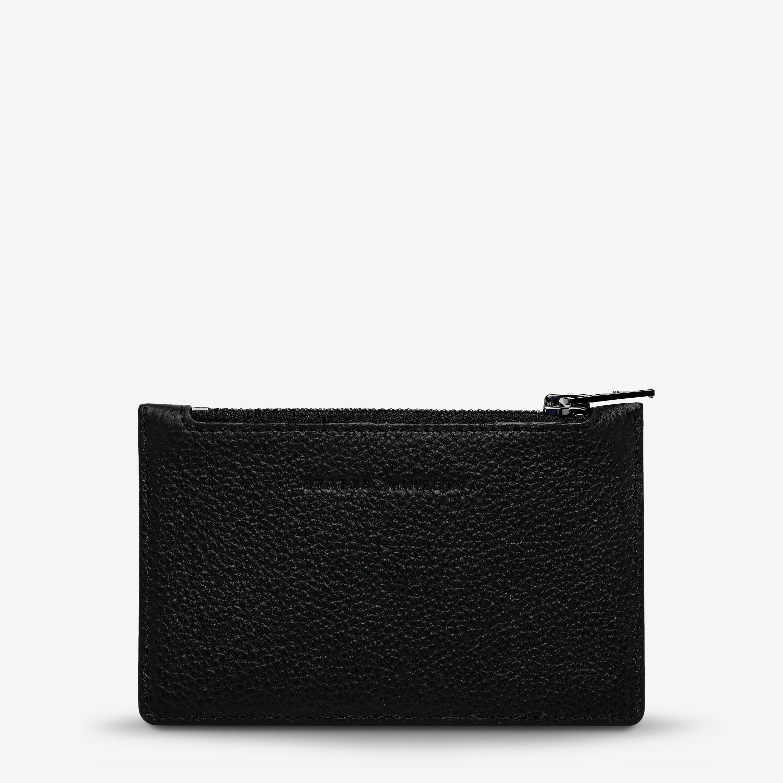 Status Anxiety Avoiding Things Wallet Black