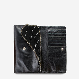 Status Anxiety Audrey Wallet Black Leather