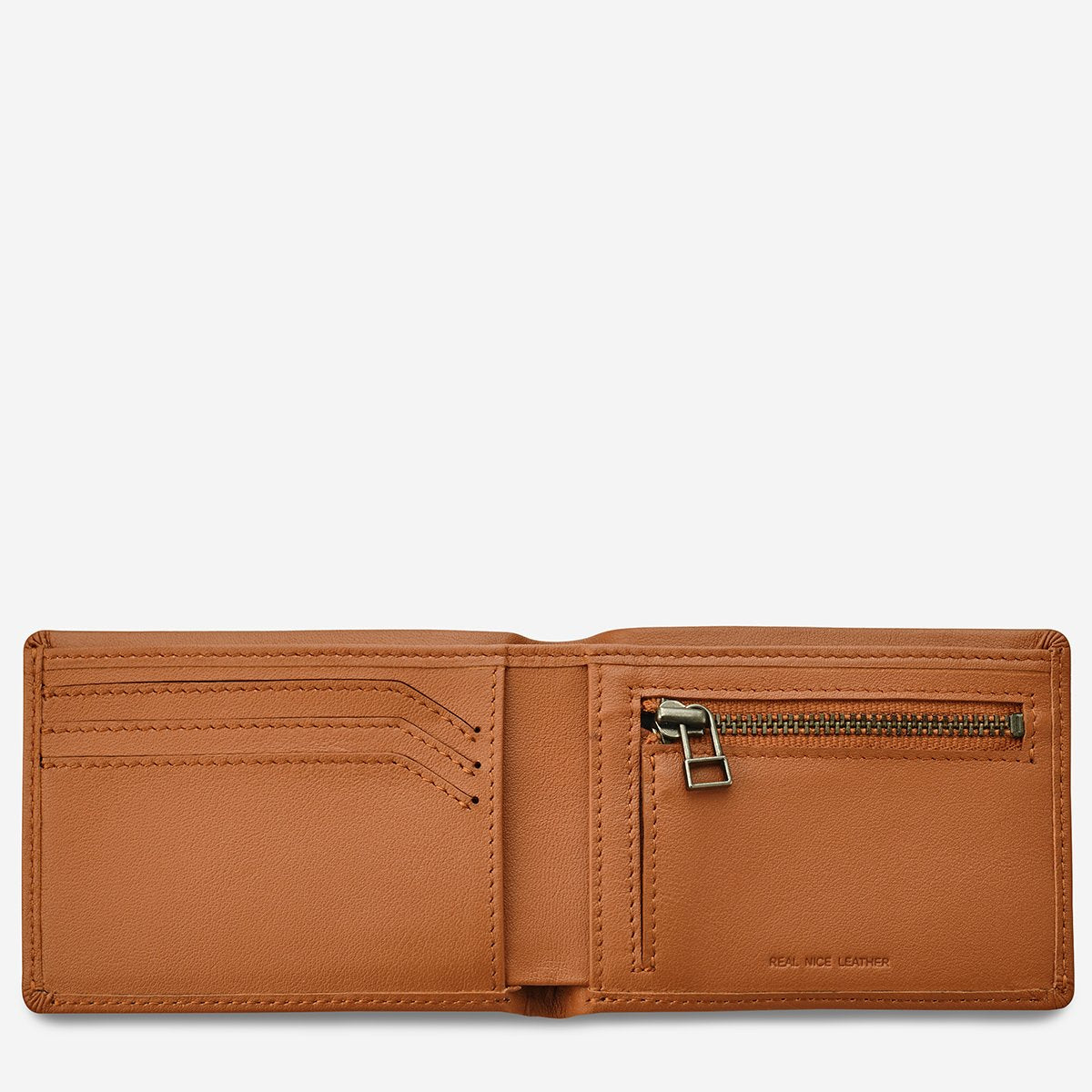 Status Anxiety Otis Wallet Camel Leather