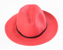 Load image into Gallery viewer, Travaux en Cours Borsalina Paper Hat Raspberry
