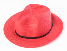 Load image into Gallery viewer, Travaux en Cours Borsalina Paper Hat Raspberry

